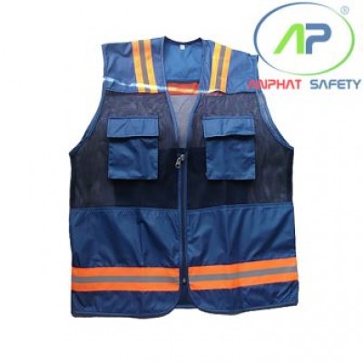 Áo phản quang Chi lê  (Màu Xanh đen)